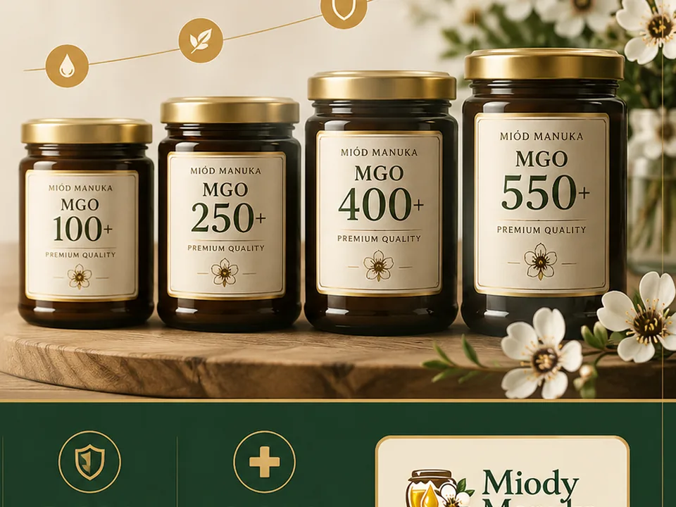 Porównanie wariantów miodu Manuka